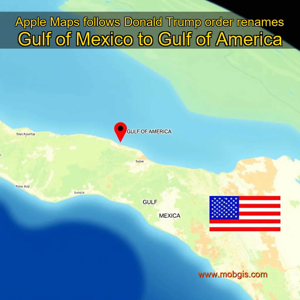 Read more about the article Apple Maps follows Donald Trump order  renames Gulf of Mexico to Gulf of America