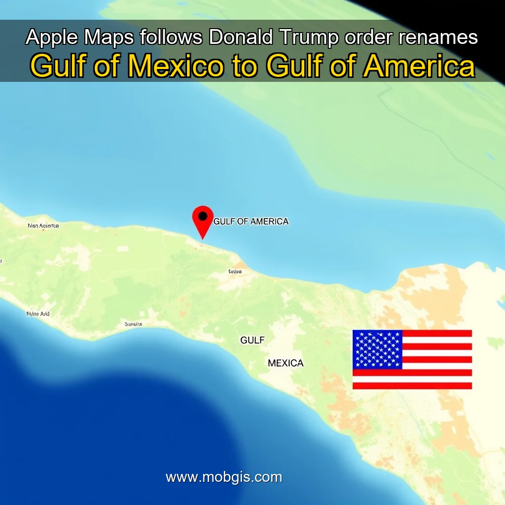 Read more about the article Apple Maps follows Donald Trump order  renames Gulf of Mexico to Gulf of America