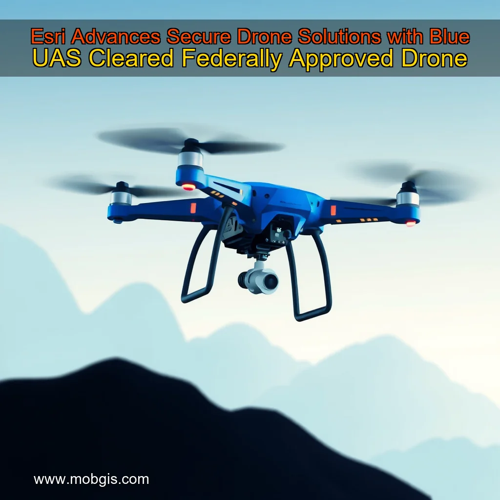 Read more about the article Esri Advances Secure Drone Solutions with Blue UAS Cleared  Federally Approved Drone