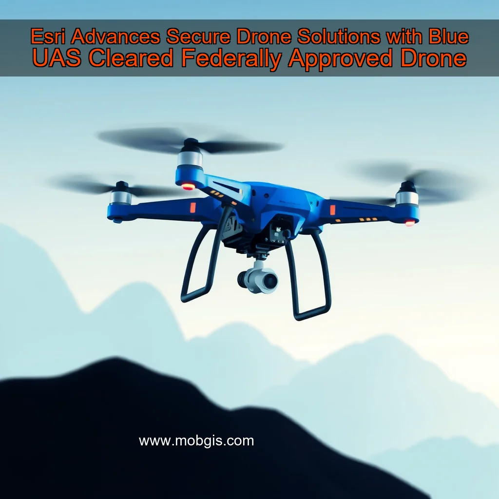 Read more about the article Esri Advances Secure Drone Solutions with Blue UAS Cleared  Federally Approved Drone
