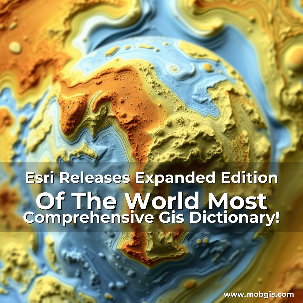 Read more about the article Esri Releases Expanded Edition Of The World Most Comprehensive Gis Dictionary!